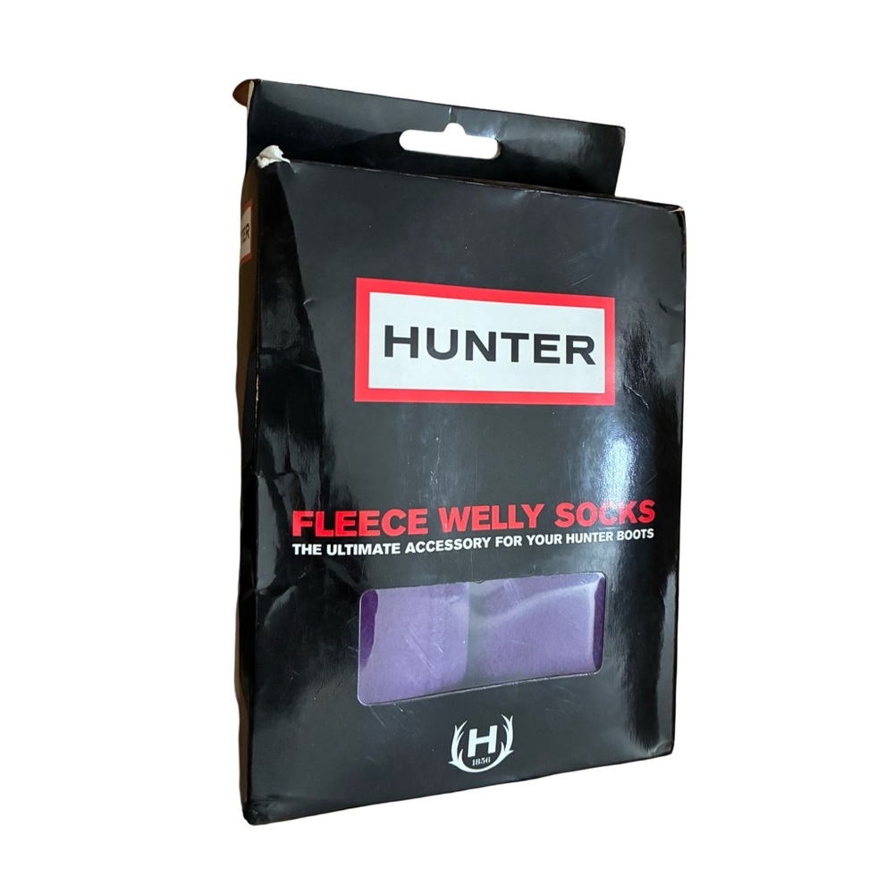 [m] Hunter Welly Socks Aubergine Purple EU 36-38 Boot Liners NWT